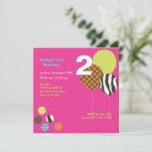 PixDEzines Zebra-ballonnen Kaart (Staand voorkant)