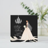 PixDezines zebra bruidbrunch/DIY event+color Kaart (Staand voorkant)