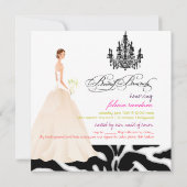 PixDezines zebra bruidbrunch/DIY event+color Kaart (Achterkant)