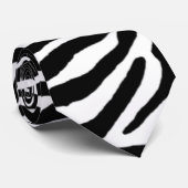 PixDezines zebra/DIY-kleur Stropdas (Opgerold)