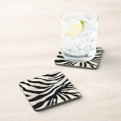 PixDezines Zebra print/DIY kleuren Bier Onderzetter (Rechterzijde)