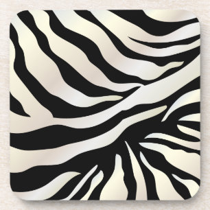 PixDezines Zebra print/DIY kleuren Bier Onderzetter