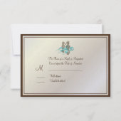 PixDezines Zee paarden RSVP's RSVP Kaartje (Achterkant)