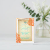 PixDezines-zeepaardje die goed door biz-kaarten we Informatiekaartje (Staand voorkant)