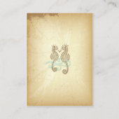 PixDezines-zeepaardje die goed door biz-kaarten we Informatiekaartje (Achterkant)