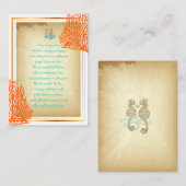 PixDezines-zeepaardje die goed door biz-kaarten we Informatiekaartje (Voorkant / Achterkant)