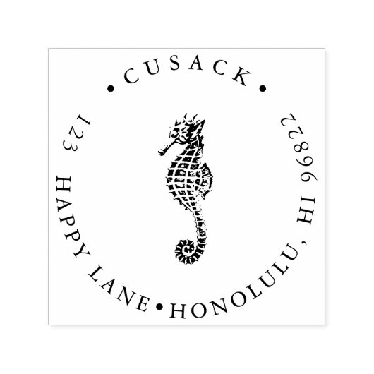 PixDezines Zeepaardje Zelfinktende Stempel (Design)