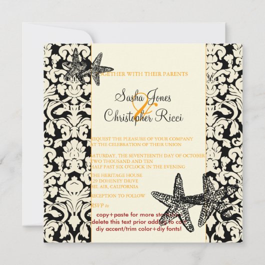 PixDezines zeester+demask/diy kleuren Kaart (Achterkant)