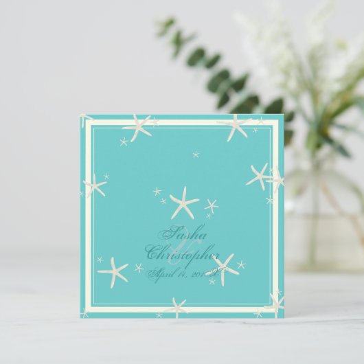 PixDezines zeester/diy achtergrondkleur Kaart (Staand voorkant)