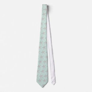 PixDezines Zeester op Seafoam Stropdas
