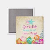 PixDezines zeesterren, Save the Date Magneet (Voorkant / Achterkant)