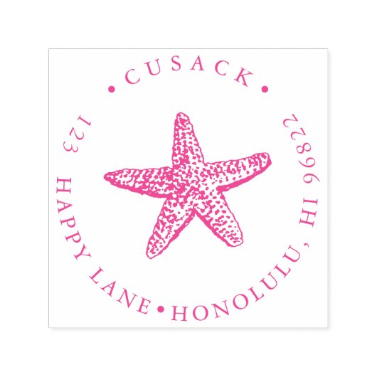 PixDezines Zeesterren Zelfinktende Stempel (Design)