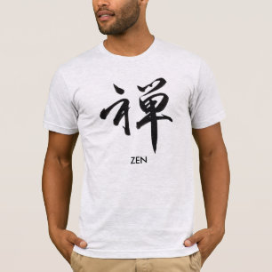 PixDezines zen penseelstreken/kanji T-shirt