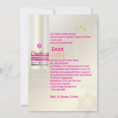 PixDezines zijden talit/Stijlvolle Bat Mitswa/goud Kaart (Achterkant)