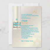 PixDezines zijden talk/Stijlvolle Bar Mitswa/goud Kaart (Achterkant)