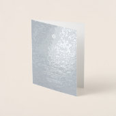 PixDezines Zilveren Bat Mitzvah + Modern lettertyp Folie Kaarten (Voorkant)