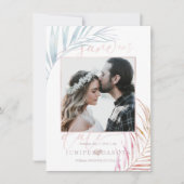 PixDezines ZILVEREN PALMEN BEWAAR DE DATUM Save The Date (Voorkant)