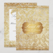 PixDezines zoet 16/prinses/vouw Kaart (Voorkant / Achterkant)