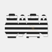 PixDezines zoete honingraat | Zwart+wit Strepen Bedankdoosjes (Uitgevouwen)