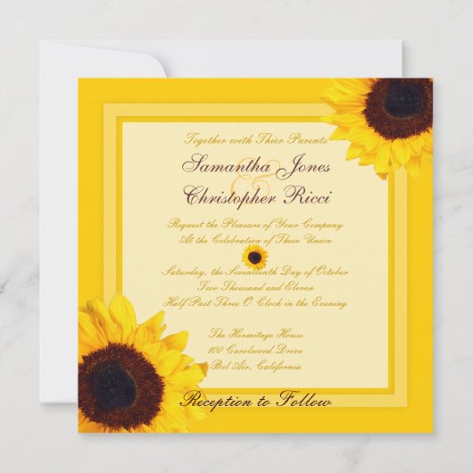 PixDezines zonnebloem/diy background+event! Kaart (Achterkant)