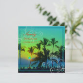 PixDezines zonsondergang A-Bay/hawaii Kaart (Staand voorkant)