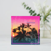 PixDezines zonsondergang A-Bay/hawaii Kaart (Staand voorkant)