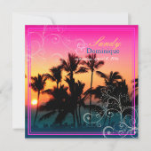 PixDezines zonsondergang A-Bay/hawaii Kaart (Voorkant)