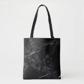 PixDezines ZWART MARMER Tote Bag (Voorkant)