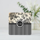 PixDezines zwart/toile/rozen (Staand voorkant)