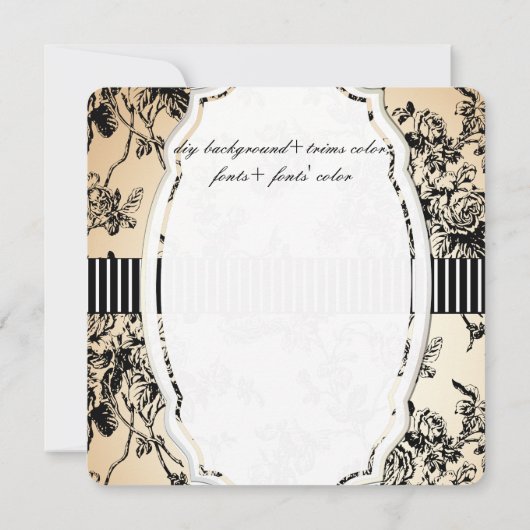 PixDezines zwart/toile/rozen (Achterkant)