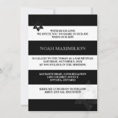 PixDezines zwart/wit/strepen bar mitswa Kaart (Achterkant)