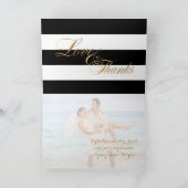 PixDezines zwart + wit + strepen dank u kaarten (Binnen)