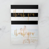 PixDezines zwart+wit+strepen dank u kaarten (Binnen)