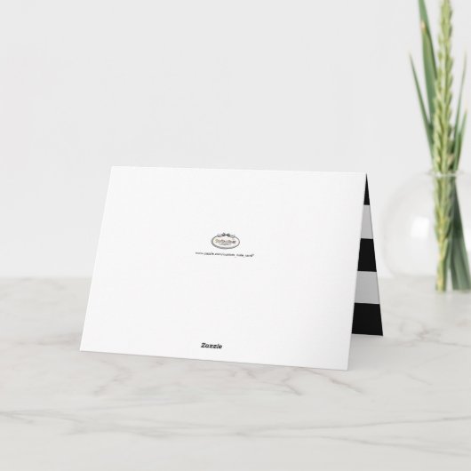 PixDezines zwart+wit+strepen dank u kaarten (Achterkant)