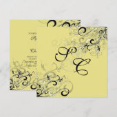 PixDezines  ZWART ZWART ZWISSELEN/diy achtergrond Kaart (Voorkant / Achterkant)