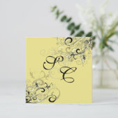 PixDezines  ZWART ZWART ZWISSELEN/diy achtergrond Kaart (Staand voorkant)