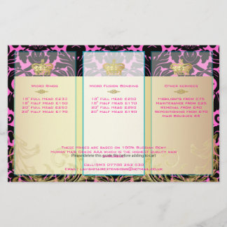 PixDezines zwarte flora demask/diy backgorund colo Flyer