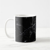 PixDezines ZWARTE MARBLE Koffiemok (Links)