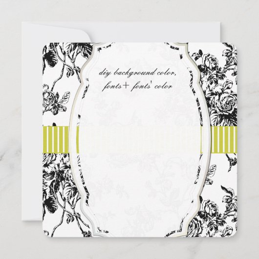 PixDezines zwarte  Rozen Toile DIY-kleur (Achterkant)