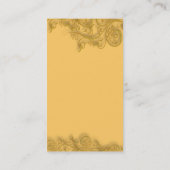 PixDezines Zwervels voor sierdoeleinden, faux gold Visitekaartje (Achterkant)