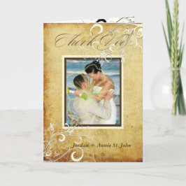 PixDezines Zwirls/Weddenschap Dank u Bedankkaart