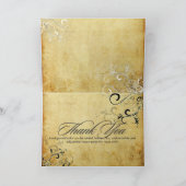 PixDezines Zwirls/Weddenschap Dank u Bedankkaart (Binnen)