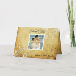 PixDezines Zwirls/Weddenschap Dank u Bedankkaart