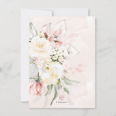 PixDezinesH2 Blush alabaster Rozen Bridal Luncheon Kaart (Achterkant)