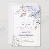 PixDezinesH2 Paars Hydrangea Roos Vrijgezellenfees Kaart (Voorkant)