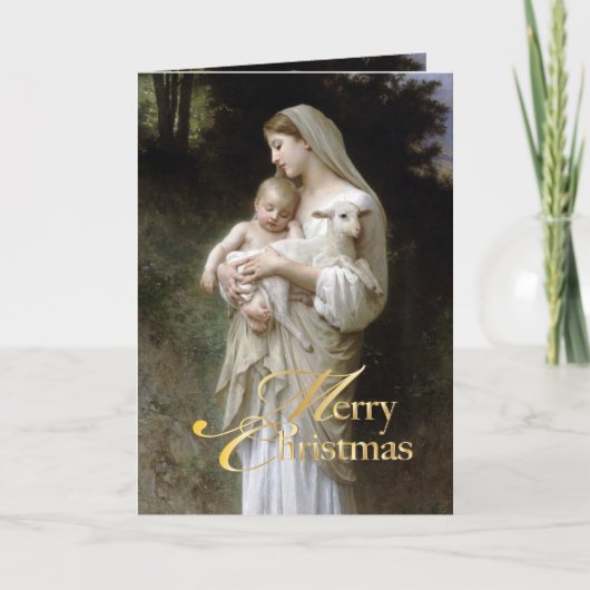 PixDezinves L'onschuld van Bougeureau schilderij Feestdagen Kaart (Voorkant)