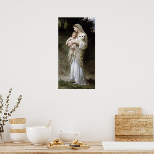 PixDezinves L'onschuld van Bougeureau schilderij Poster (Keuken)