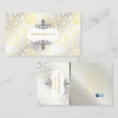 PixDezinves  Rozen geel+grijs Visitekaartje (Voorkant / Achterkant)