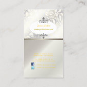 PixDezinves  Rozen geel+grijs Visitekaartje (Achterkant)