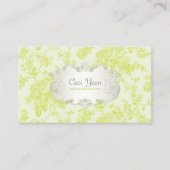 PixDezinves toile/groene rozen/DIY achtergrond Visitekaartje (Voorkant)